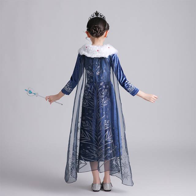 [Brandedbaby] 3T-9T DRESS PRINCESS WINTER PREMIUM / KOSTUM PRINCESS IMPORT WINTER WONDERLAND