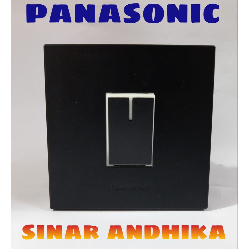 SAKLAR ENGKEL KECIL HOTEL HITAM ECO C STYLE E PANASONIC WESJ 78019B+WESJ 5932B