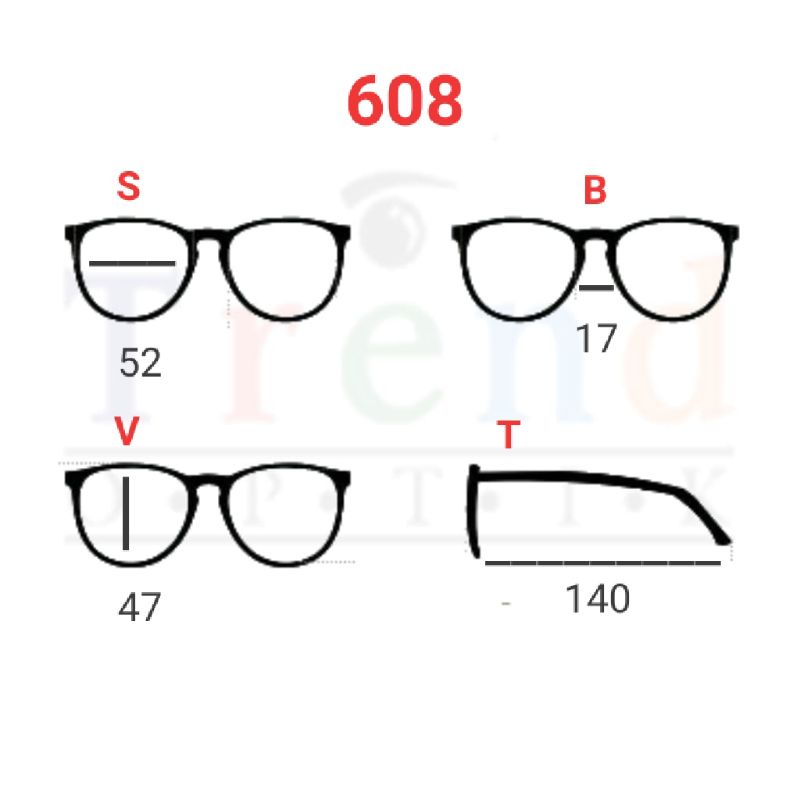 FRAME KACAMATA 608 BROWN