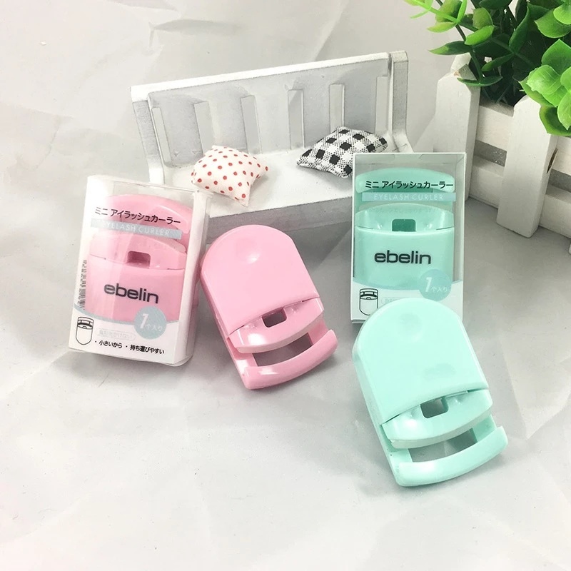 [Portable Professional square Mini False Eyelashes Curler] [Curling Eyelashes Clip with Replacement tape] [Eyelash Beauty Makeup Tools]