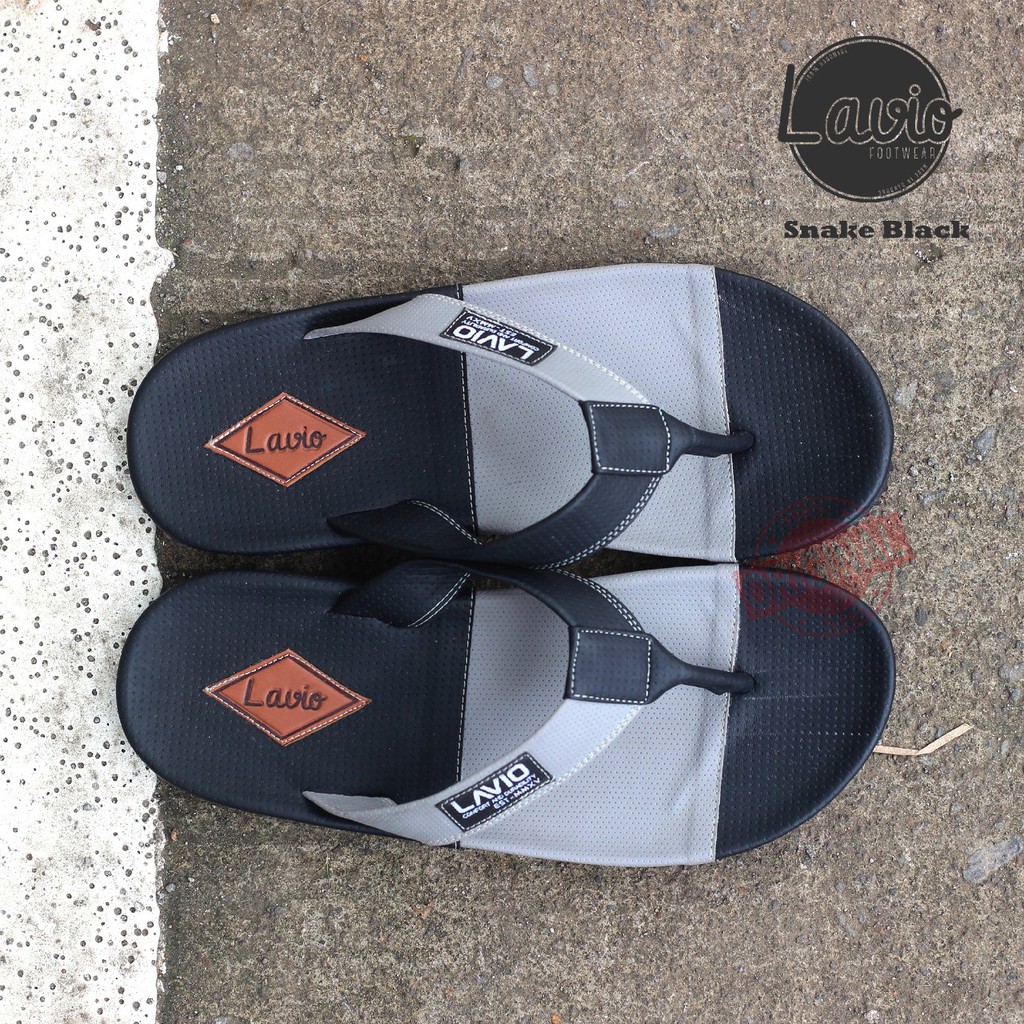 SANDAL JEPIT PRIA KEREN KUALITAS DISTRO BAHAN PREMIUM LAVIO SNAKE ORIGINAL SANDAL SANTAI, JALAN