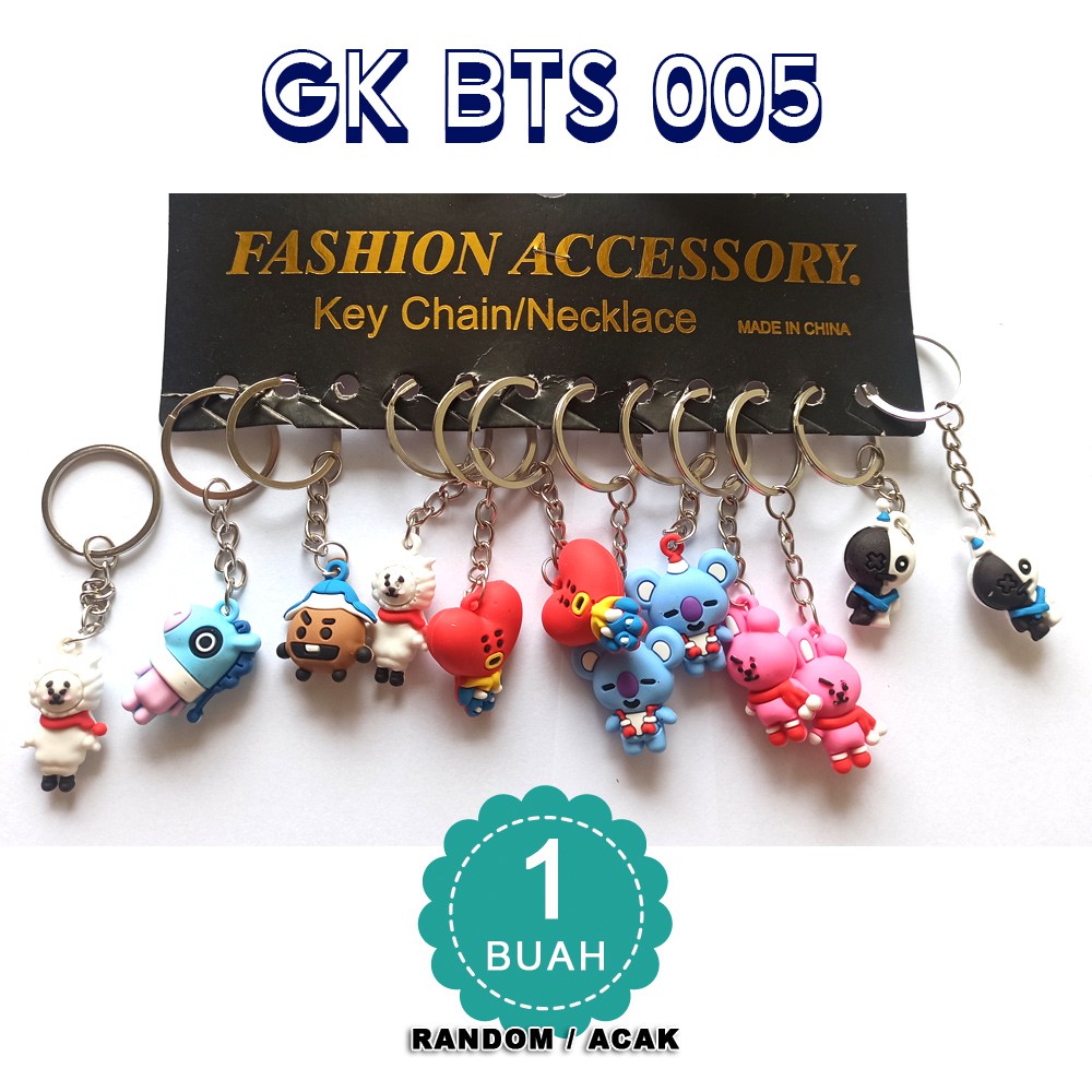 Gantungan Kunci BT21 Gantungan Kunci BT21 gantungan kunci KPOP BT21 Lucu - random - satuan - GK BT21
