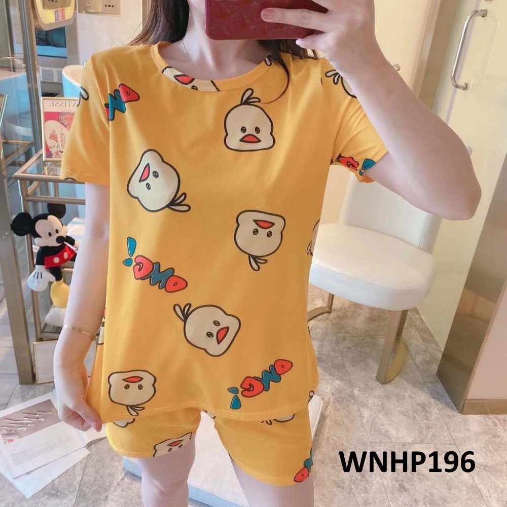 Baju Tidur Wanita Duck OMG Yellow