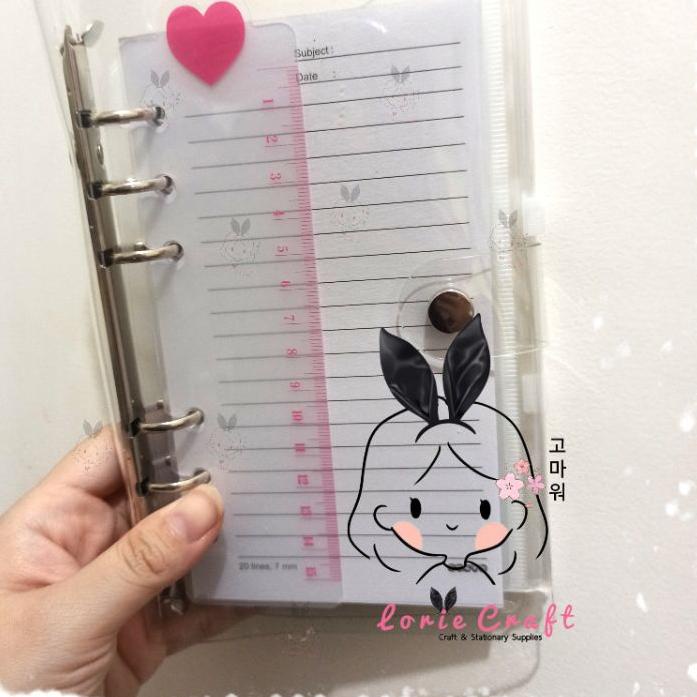 

B0D➤ LC Clear Cover Binder A5 A6 PREMIUM TEBAL Transparan Transparent Bening Ring 6 PVC hole ring Premium Tebal ( COVER ONLY / SET ) Barang Terlaris