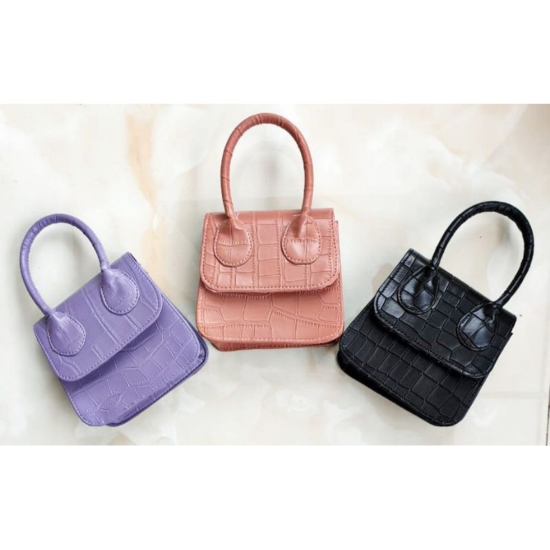 ADA Vintage Sling Bag Mini Croco