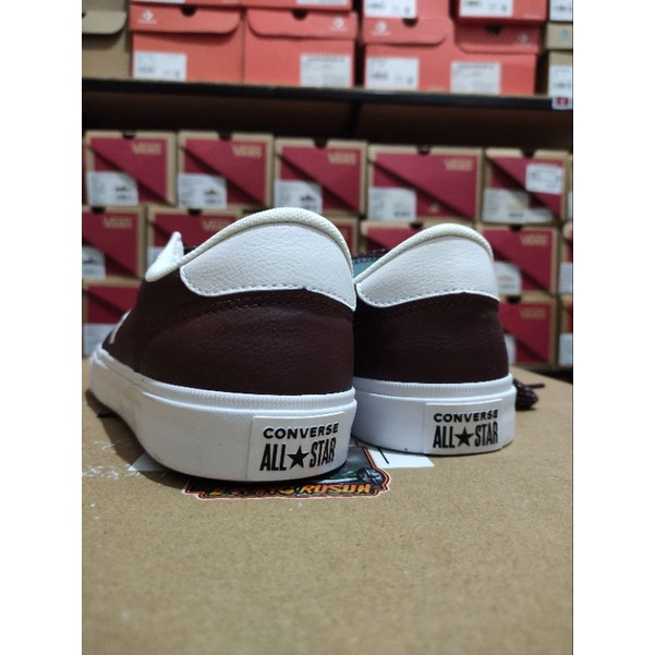 CONVERSE BOULEVARD LEATHER EL DORADO BROWN ORIGINAL RESMI PT MAP