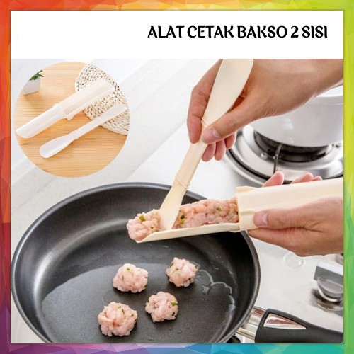 Alat Cetak Bakso 2 Sisi Cetakan Pembuat Pentol Bakwan Perkedel Praktis Meatball Maker Mold