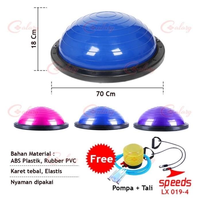 Ready Stock Gymball | Balance Step Bosu Ball Fitness Speeds Barang Impor 019-04