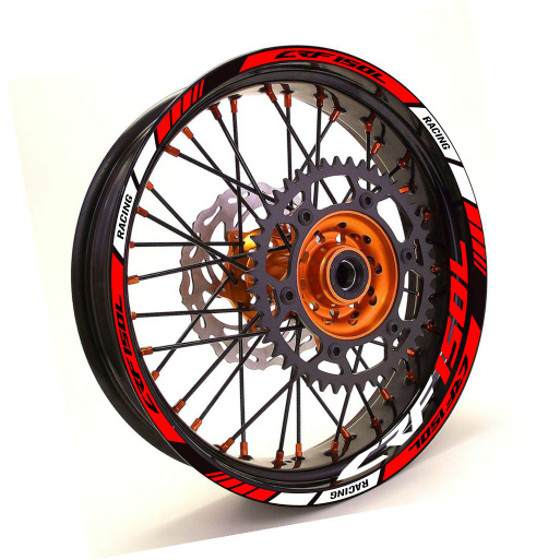 stiker velg motor wheel sticker Honda CRF 150L supermoto ring 17 Ori