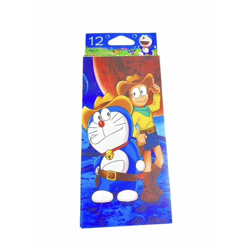 PENSIL WARNA MURAH / COLORING PENCIL 12 WARNA / COLORS PANJANG / EKONOMIS POLOS / DISNEY