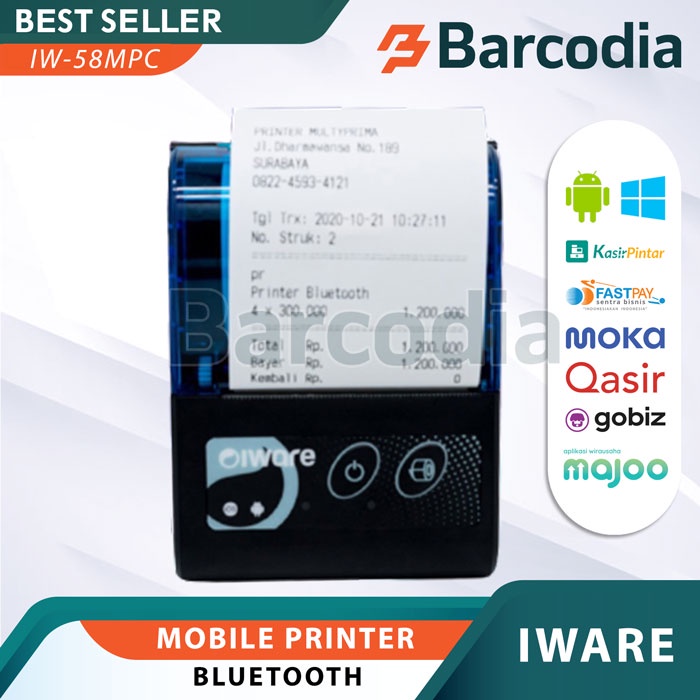 Mobile Printer Bluetooth MP-58mpc - Mini Printer Bluetooth