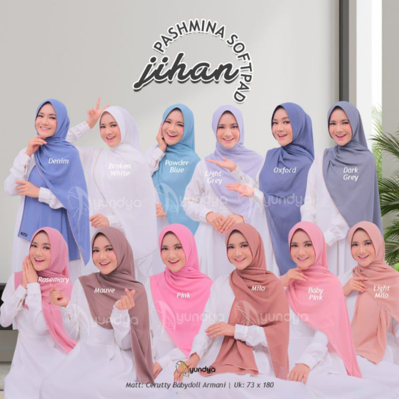 HIJAB PASHMINA SOFTPAD JIHAN || AYUNDYA