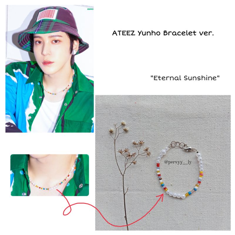 ATEEZ Yunho Bracelet Series - Gelang Yunho ATEEZ - KPOP - Gelang Manik Beads