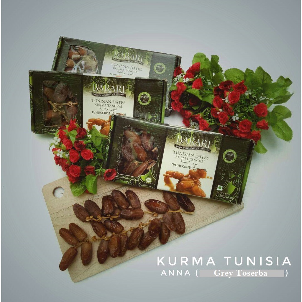 

Kurma Tunisia/Kurma Barari/Kurma Tangkai/ Exp 01-2021/Kurma Kualitas No. 1/ Kurma Ajwa/Kurma Kering