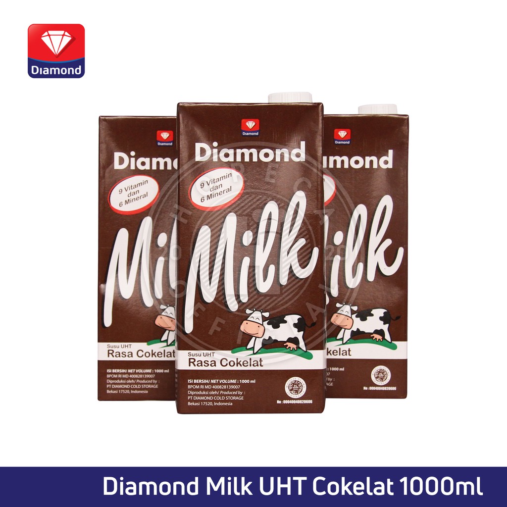 

UHT DIAMOND MILK CHOCOLATE 1L / SUSU UHT DIAMOND COKLAT 1 LITER