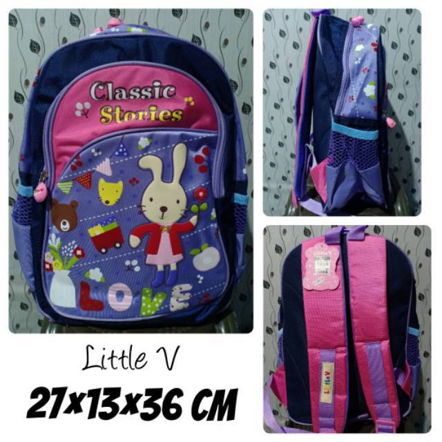 Tas ransel sekolah Little V PG/TK/SD