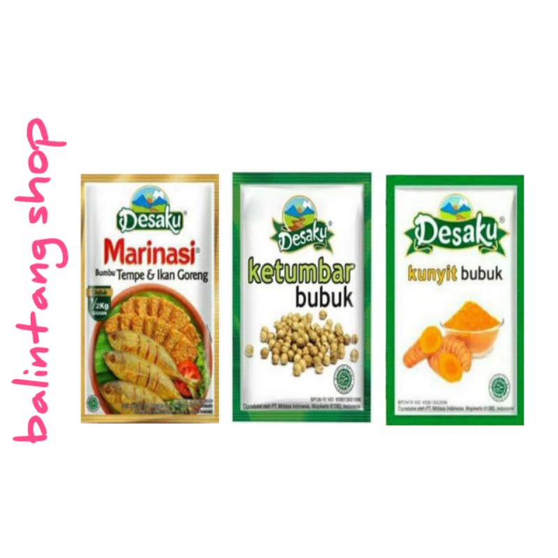 

1 RENCENG DESAKU BUMBU MARINASI / DESAKU KETUMBAR BUBUK / DESAKU KUNYIT BUBUK / JUAL RENCENG