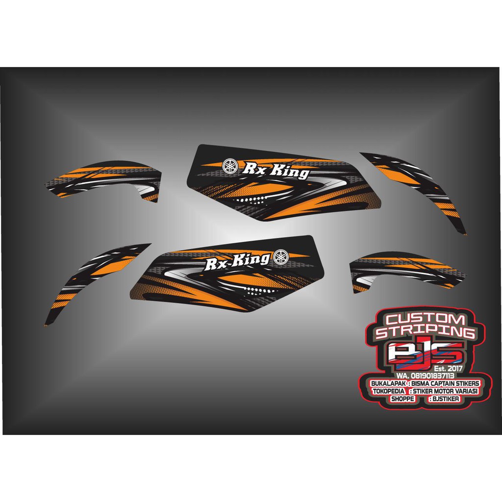 Stiker Striping List Motor Rx King Grafis 01 Shopee Indonesia