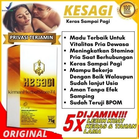 KESAGI ASLI ORIGINAL OFFICIAL MADU KUAT HERBAL ALAMI AMPUH BPOM