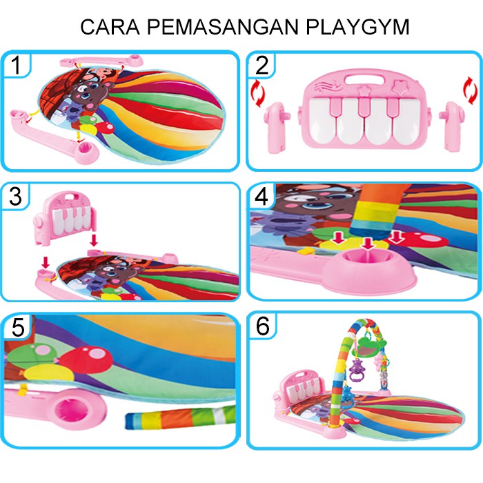 Babyland Playgym Kasur Bayi Piano Playmat Bayi