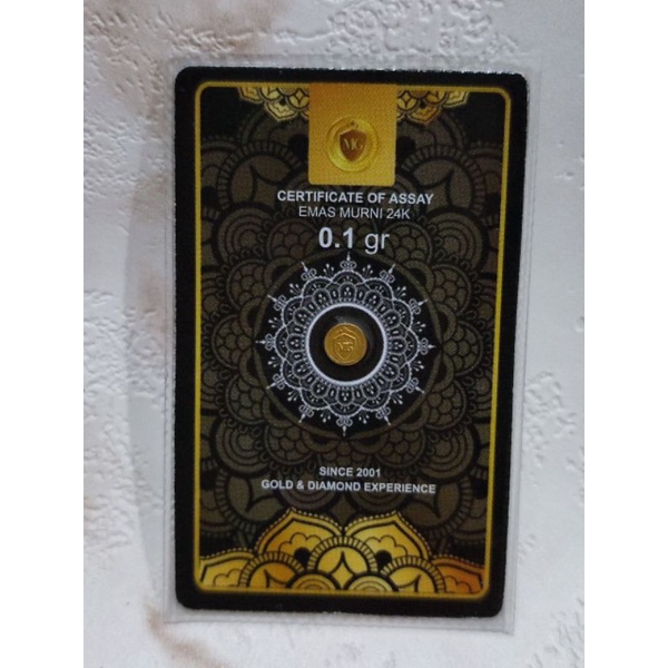 Logam Mulia MiniGold Black Series 0.1 gr