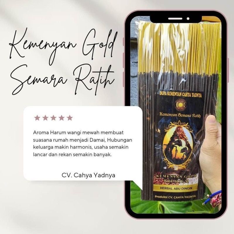 Dupa Harum Semara Ratih Aroma Kemenyan Madu