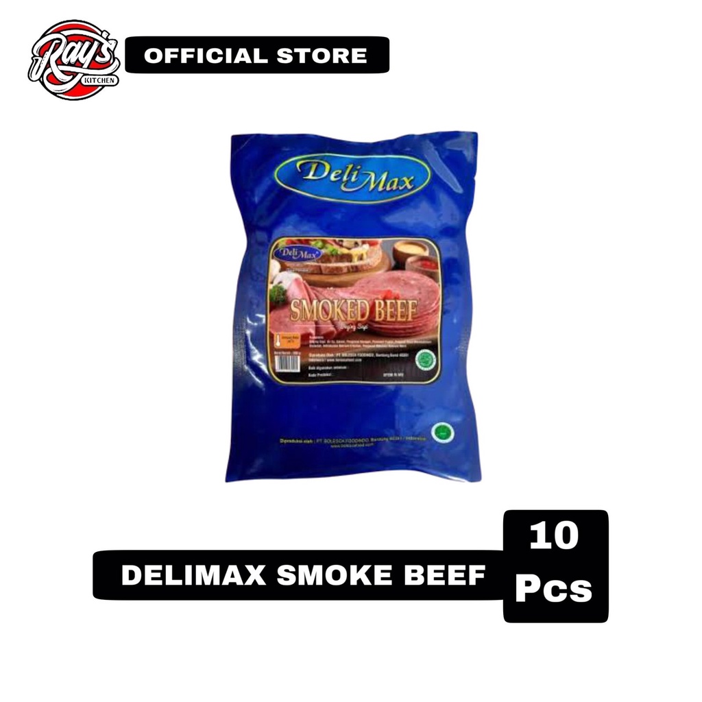 

Delimax smoke beef isi 10pcs - daging sapi smoke deli max