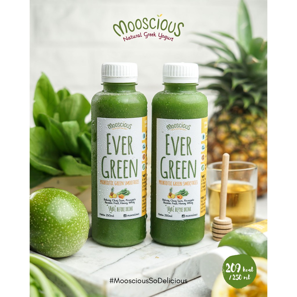 

Mooscious Evergreen - Probiotic Green Smoothies 250 ml