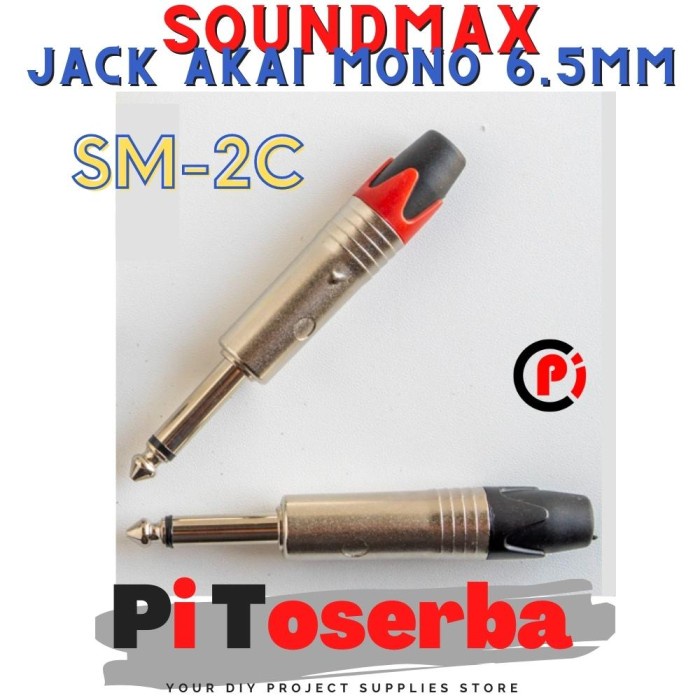 SoundMax Jack Akai Mono Mono Plug 6.35mm Sound Max 6,35mm