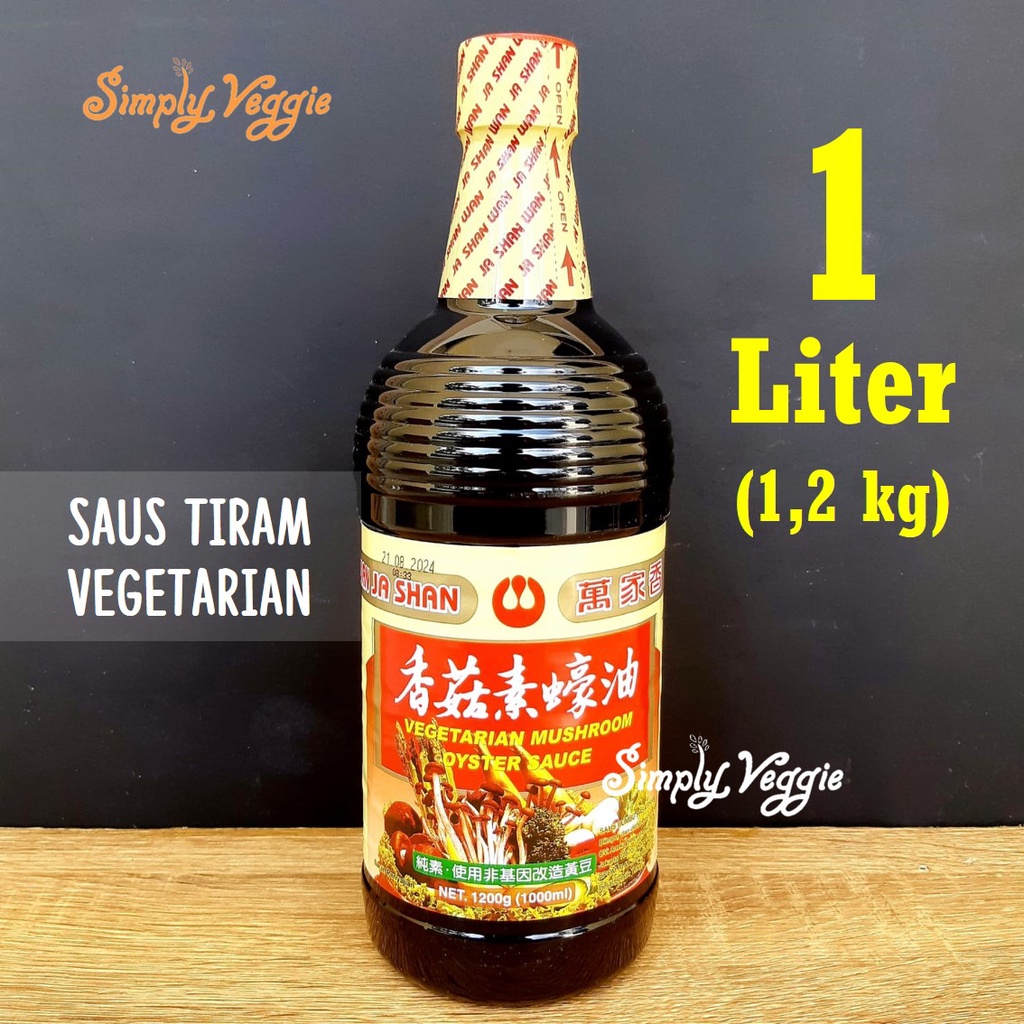 

Wan Ja Shan Oyster Sauce Vegetarian 1 L / Saus Jamur Tiram 1 Liter