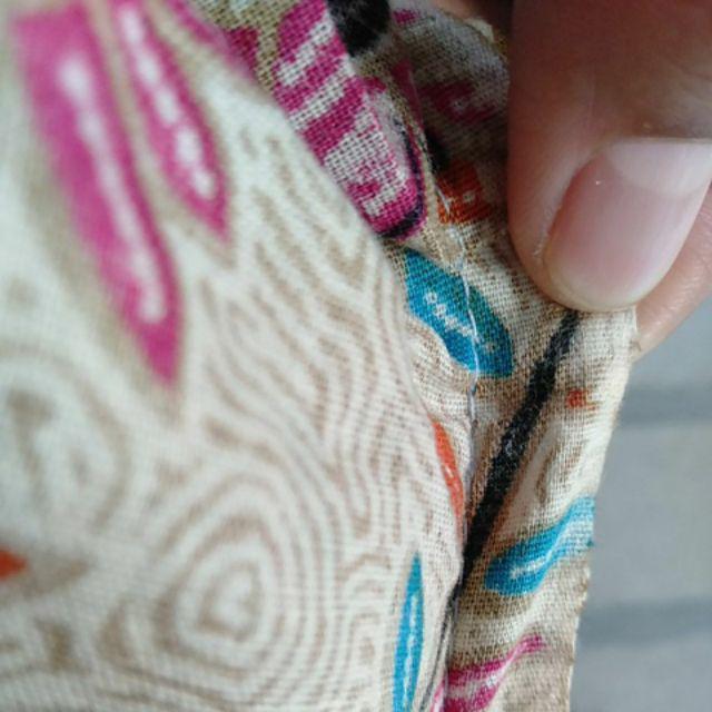 Orange Batik - Gamis Batik Mix Brukat Cendrawasih Maxi