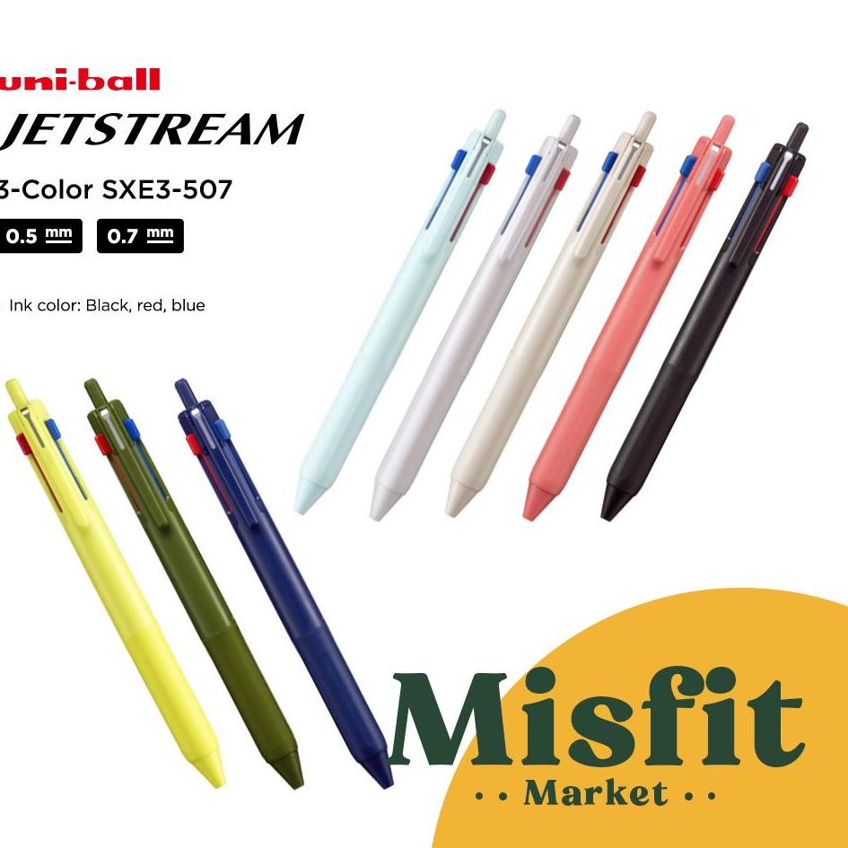 

Koleksi Terbaru.. Uni Ball Jetstream 3 Color SXE3-507 0.5 0.7 mm Ballpoint Pen Unibal Pulpen