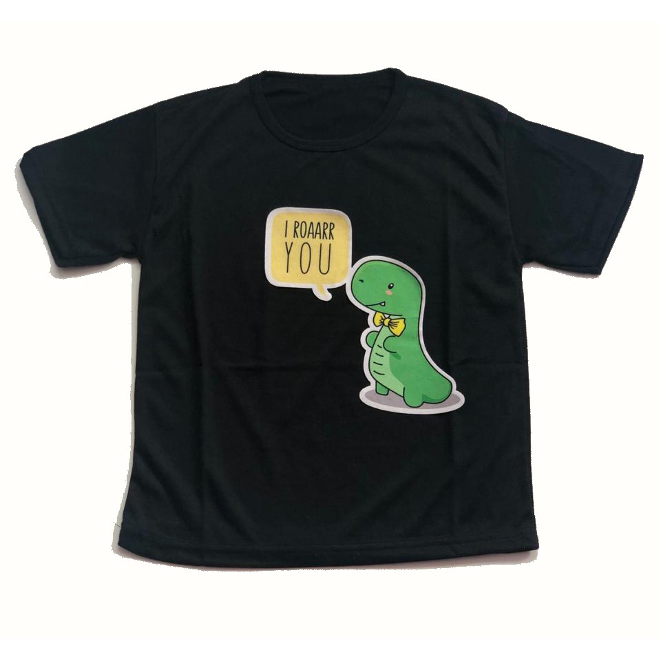 Kaos Oblong Anak Lengan Pendek Gambar Dino roar you