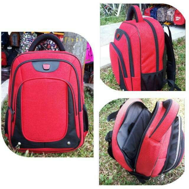 Tas Ransel Backpack Bodypack Softcase Laptop Polofelix Pria Wanita Sekolah Kuliah Kerja Murah