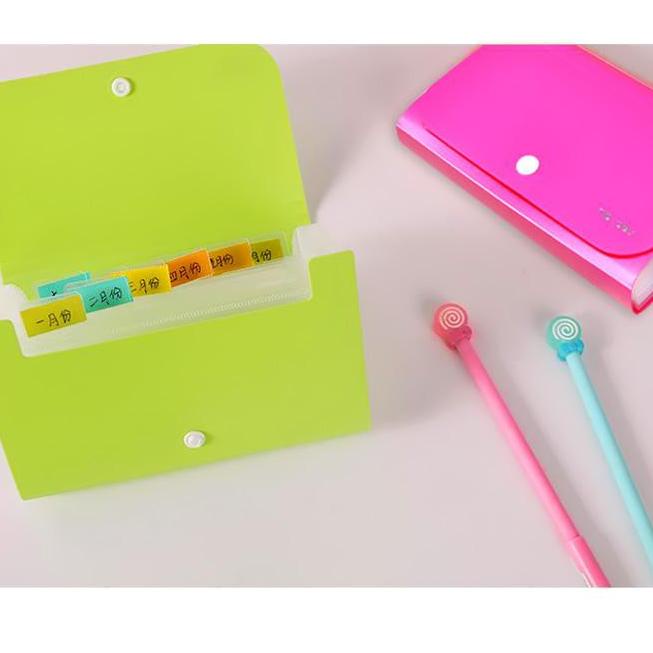 

repu634 EXPANDING FILE B6 MINI DELI 5561 MAP UANG SEKAT DOMPET MINI KANCING ス 30