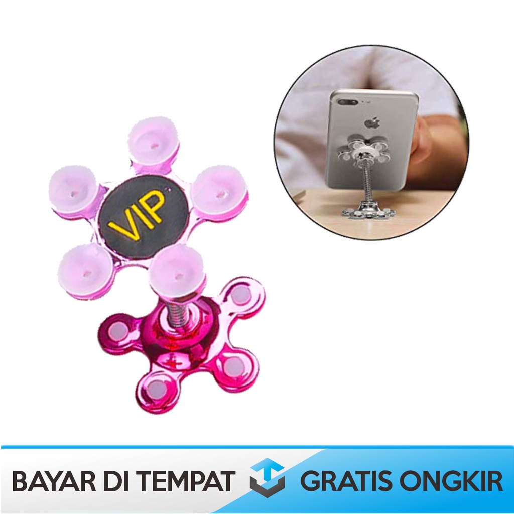 FLOWER STANDING HOLDER HANDPHONE FLEKSIBEL UNIVERSAL GEKKO VIP MURAH