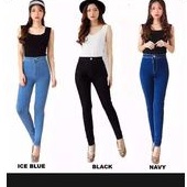 HIGHWAISH CELANA JEANS WANITA/JEANS PERUT