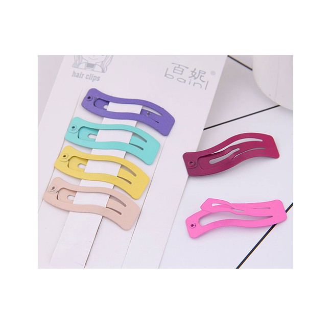 LRC Jepit Rambut Fashion Color Child Corrugated Hair Clip A57930