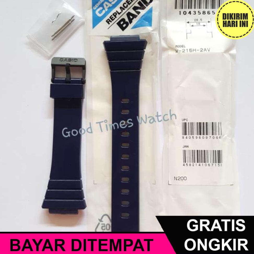 (BAYAR DITEMPAT) OE5924 STRAP CASIO W-215H-2AV W-215H / W 215 CASIO ORIGINAL
