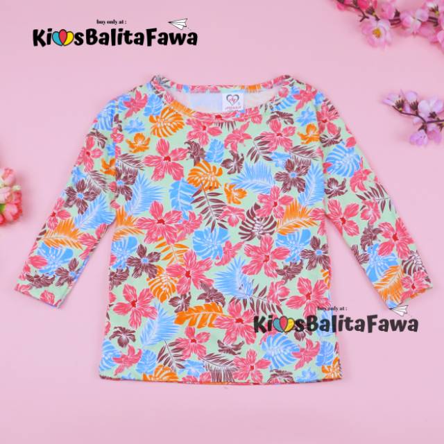  Kaos  Motif uk 1 5 Tahun Lengan  Panjang  Anak  Perempuan  