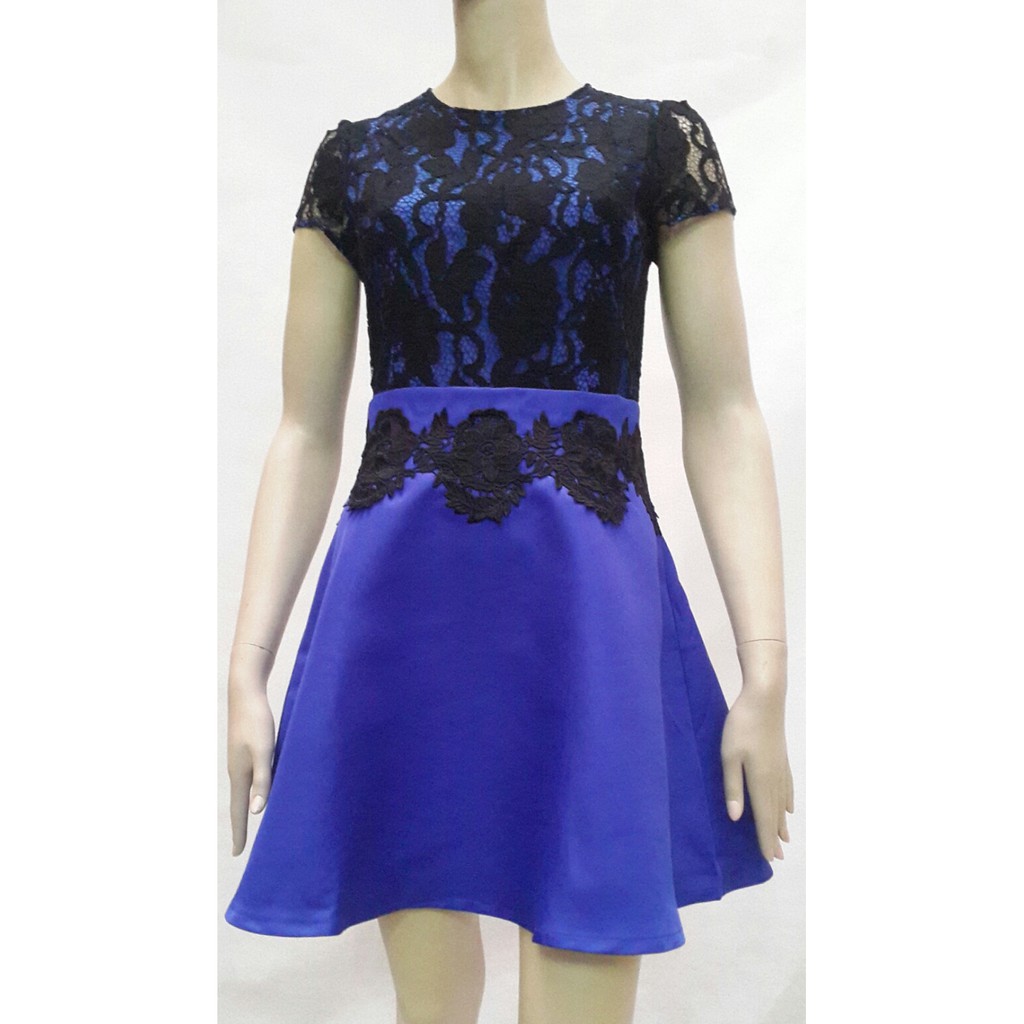 MOSCATO 882146 3a Dress Brokat Import / Dress Lengan Pendek / Dress Pesta