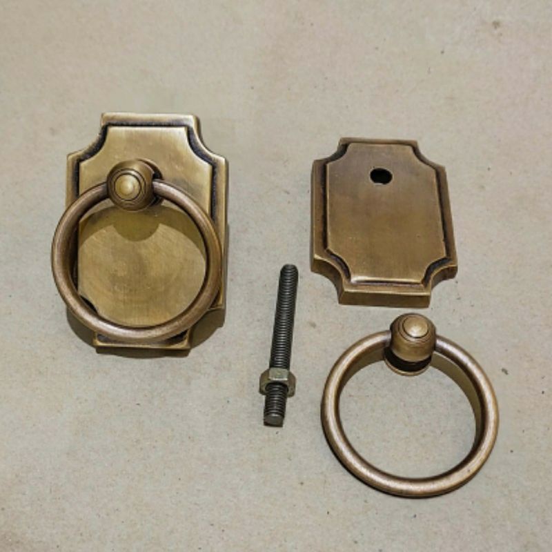 Handle Pintu / Tarikan Pintu Rumah Pagar Kuningan Antik Gebyok 097