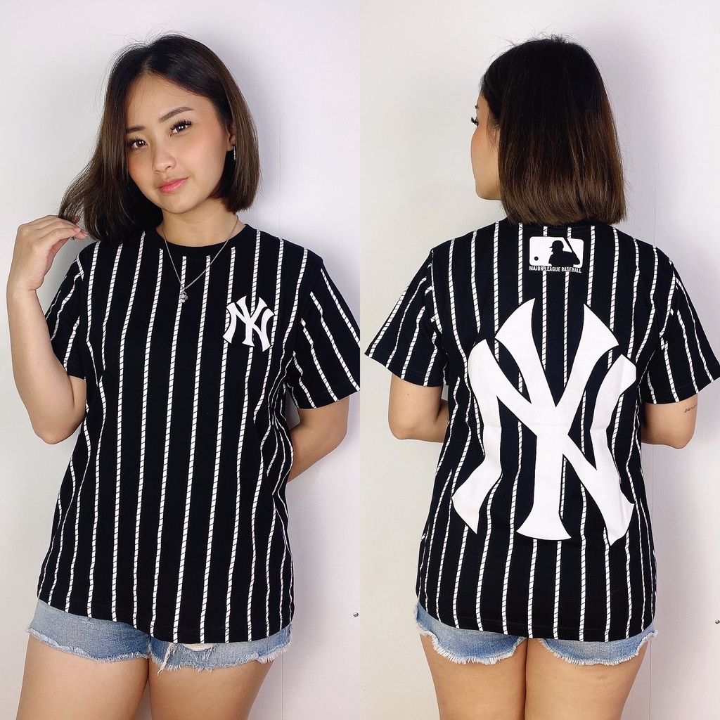 KC008 HanJyou Kaos Wanita Lengan Pendek KingCup NY New Yankees Baseball Full Print Dewasa-4