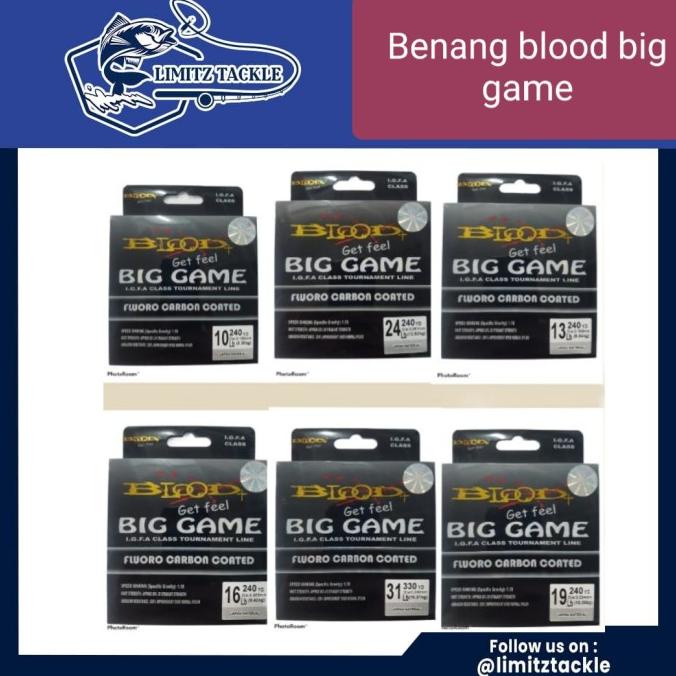 SENAR PANCING BLOOD BIG GAME FLUOROCARBON 0.16mm - 0.30mm