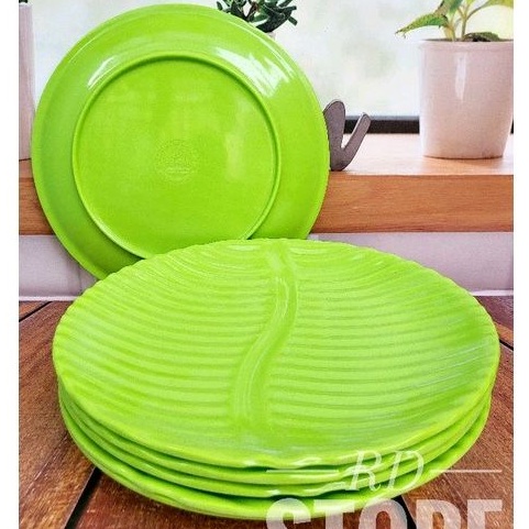 PROMO 3.PCS PIRING BULAN ULIR POLOS BAHAN MELAMINE KUAT ANTI PANAS