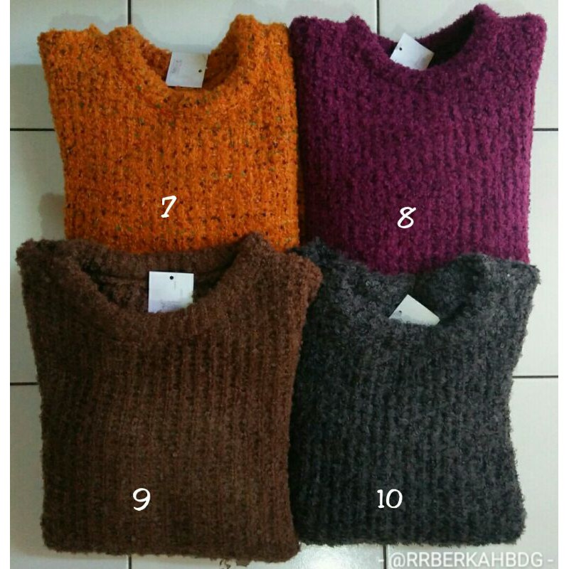 Sweater O Neck Basic Bulu Supersoft Kualitas Ekspor (Section 1)