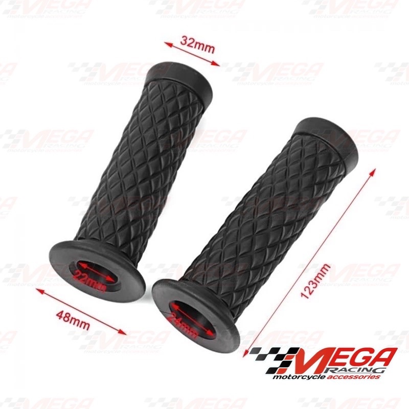 HANDGRIP WAJIK HANDFAT JAPSTYLE CAFE RACER RETRO CLASSIC FAZZIO VESPA GRIP DIAMON W175 XSR 155 CBR150R VERZA BEAT SCOOPY FINO XRIDER KLX CRF BEAT KARBU VARIO MIO SATRIA FU SONIC NMAX PCX DLL