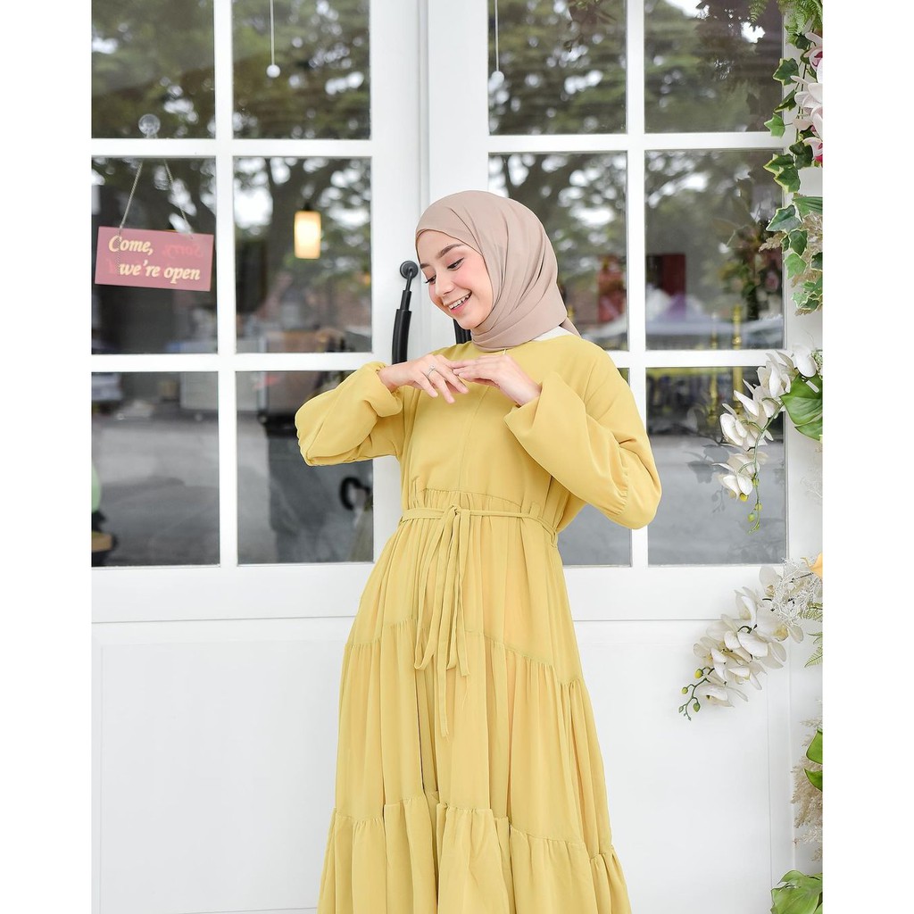 Shireen Lemon SYF02 Realpic Dress Muslim Original Wanita