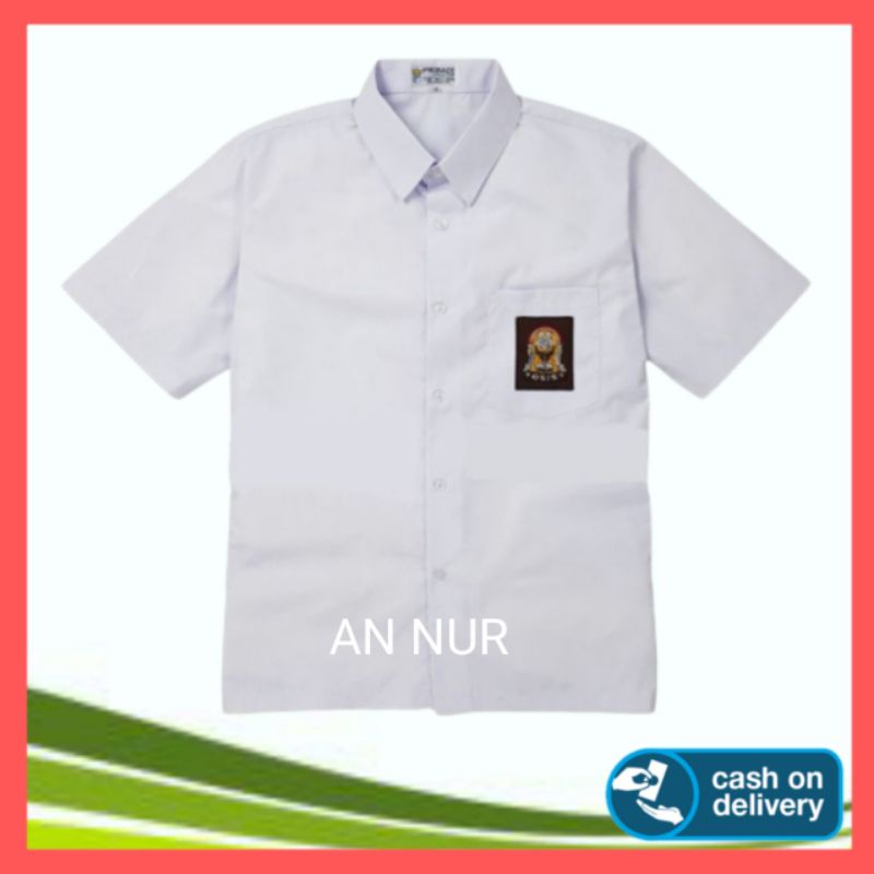 BAJU KEMEJA SERAGAM SEKOLAH LENGAN PENDEK SD SMP SMA  PUTIH POLOS