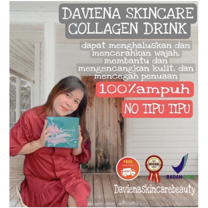 【Official Outlet】 DAVIENA SKINCARE PAKET WAJAH GLOWING GOLD ACNE ANTI AGING SERIES